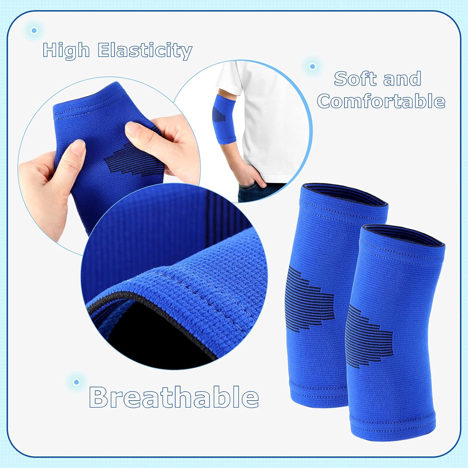 Kasyat Kids Elbow Compression Sleeve 2Pcs Small