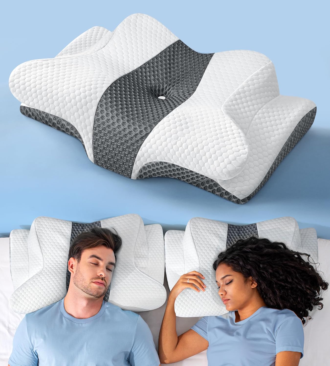 Emircey Cervical Neck Pillow for Pain Relief