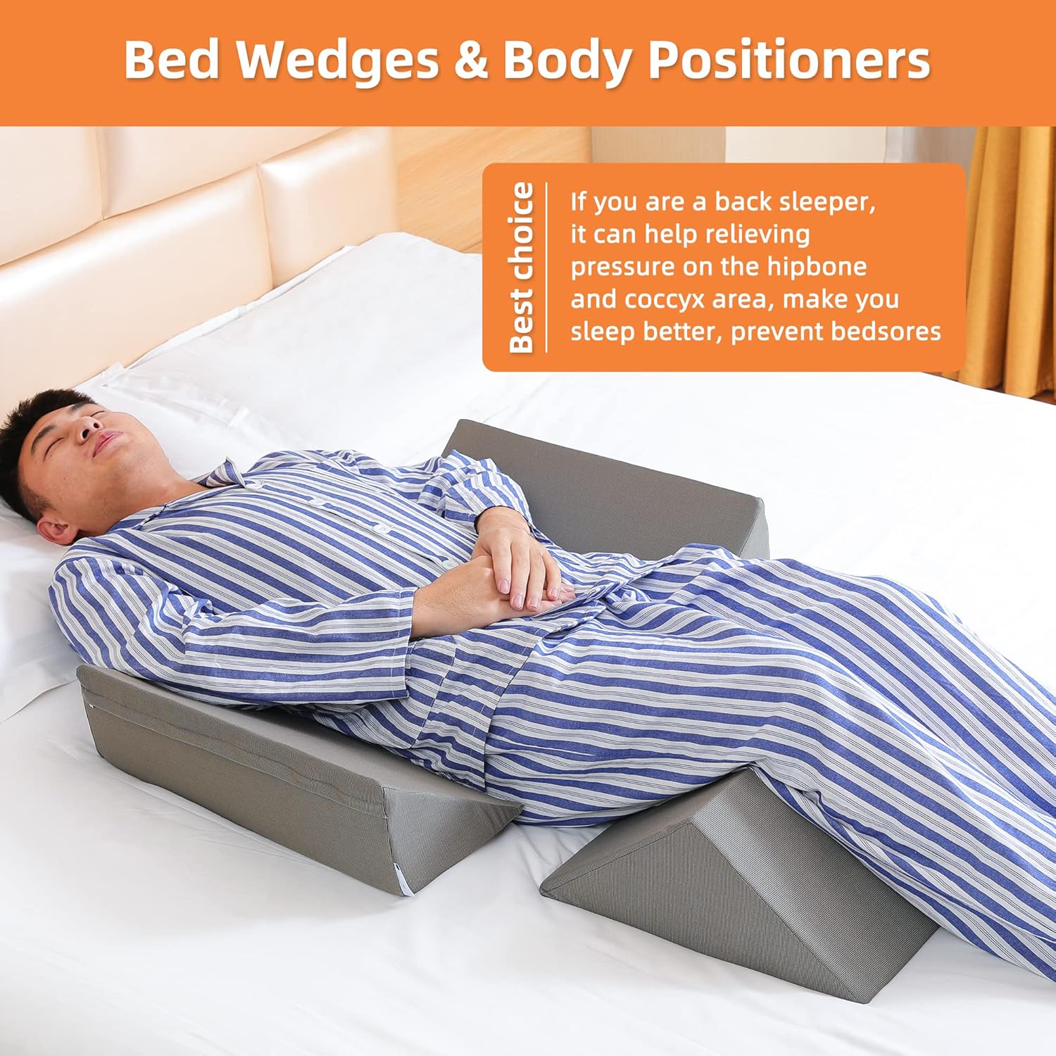 Fanwer 3-in-1 Bed Wedges Body Positioners Set 1